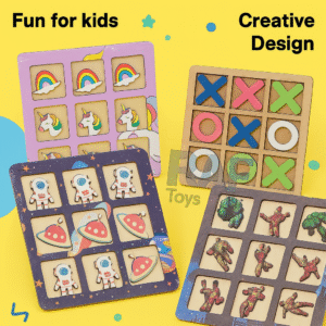 WOODEN TIC TAC MIX DESIGNS (MOQ-24PC)