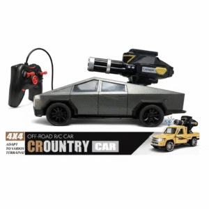 RC TESLA CAR BIG WITH BULLETS SHOOTING