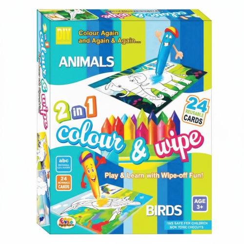2-1 COLOUR WIPE ANIMALS