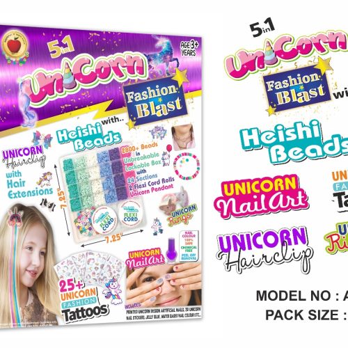 5 in 1 UNICORN FASHION BLAST