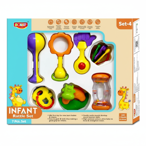 INFANT RATTLE SET-4