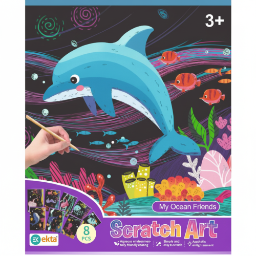 SCRATCH ART SEA