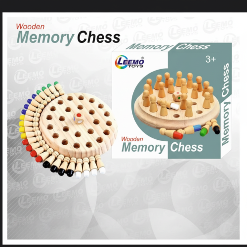 WOODEN MEMORY CHESS